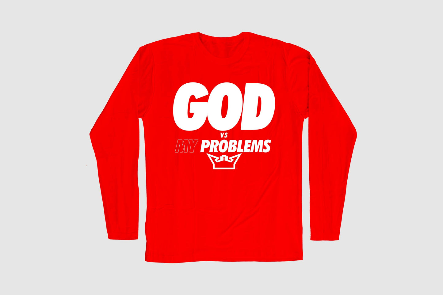 GOD VS MY PROBLEM LONG SLEEVE TEE