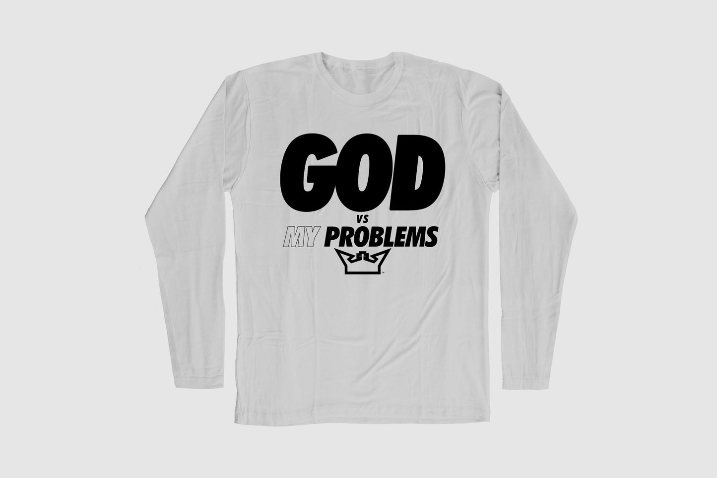 GOD VS MY PROBLEM LONG SLEEVE TEE