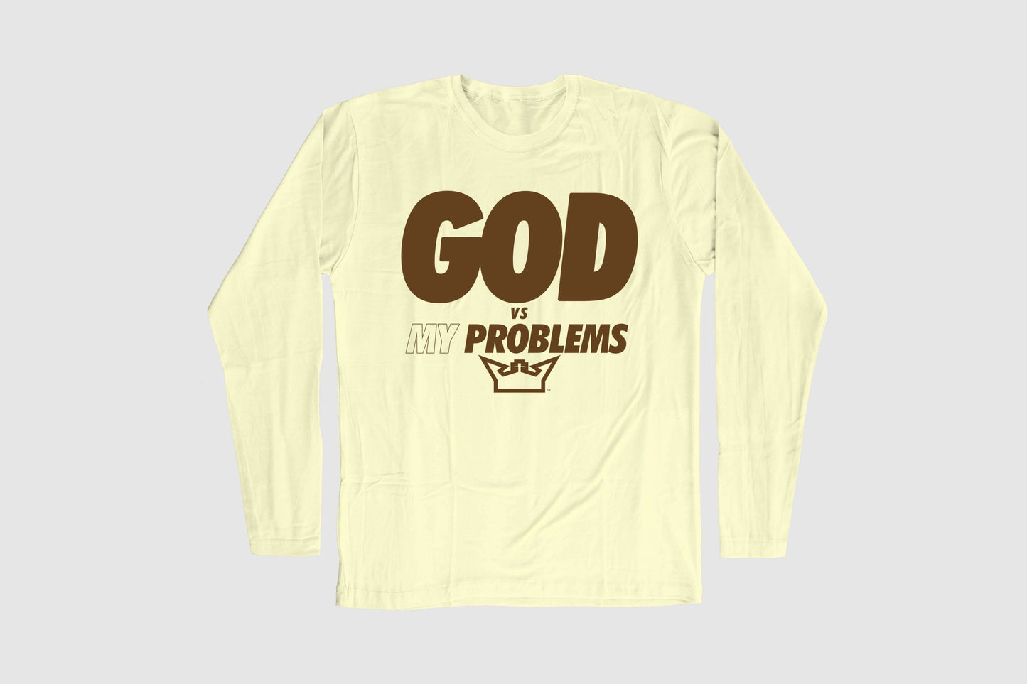 GOD VS MY PROBLEM LONG SLEEVE TEE