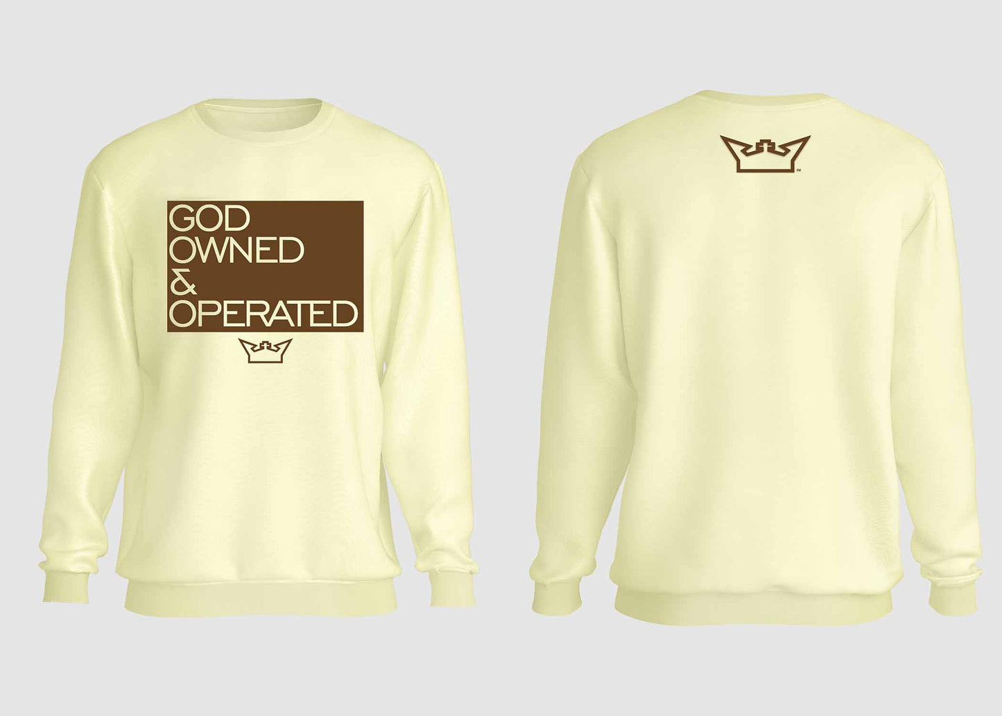 GOD OWNED & OPERATED CREWNECK