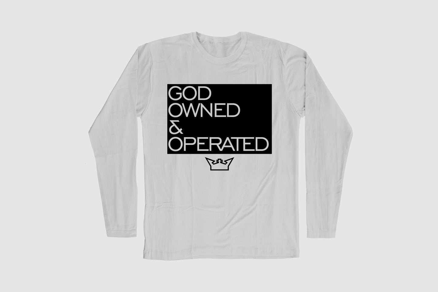 GOD OWNED & OPERATED LONG SLEEVE TEE