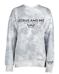 THE JAM GRAY TYE-DYE CREWNECK